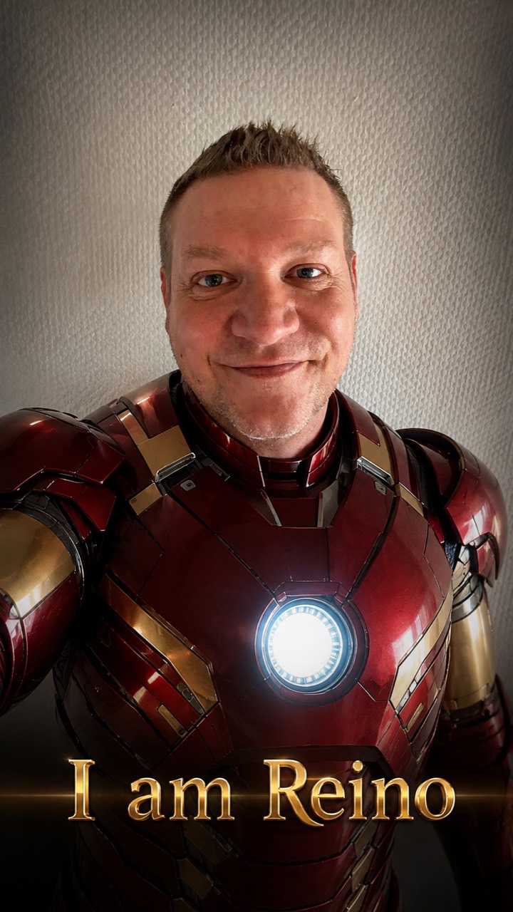 Reino Dybbøl i Iron Man-dragt